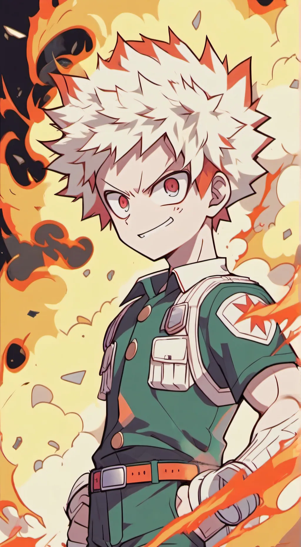 ai character: Baby Bakugou&Deku background