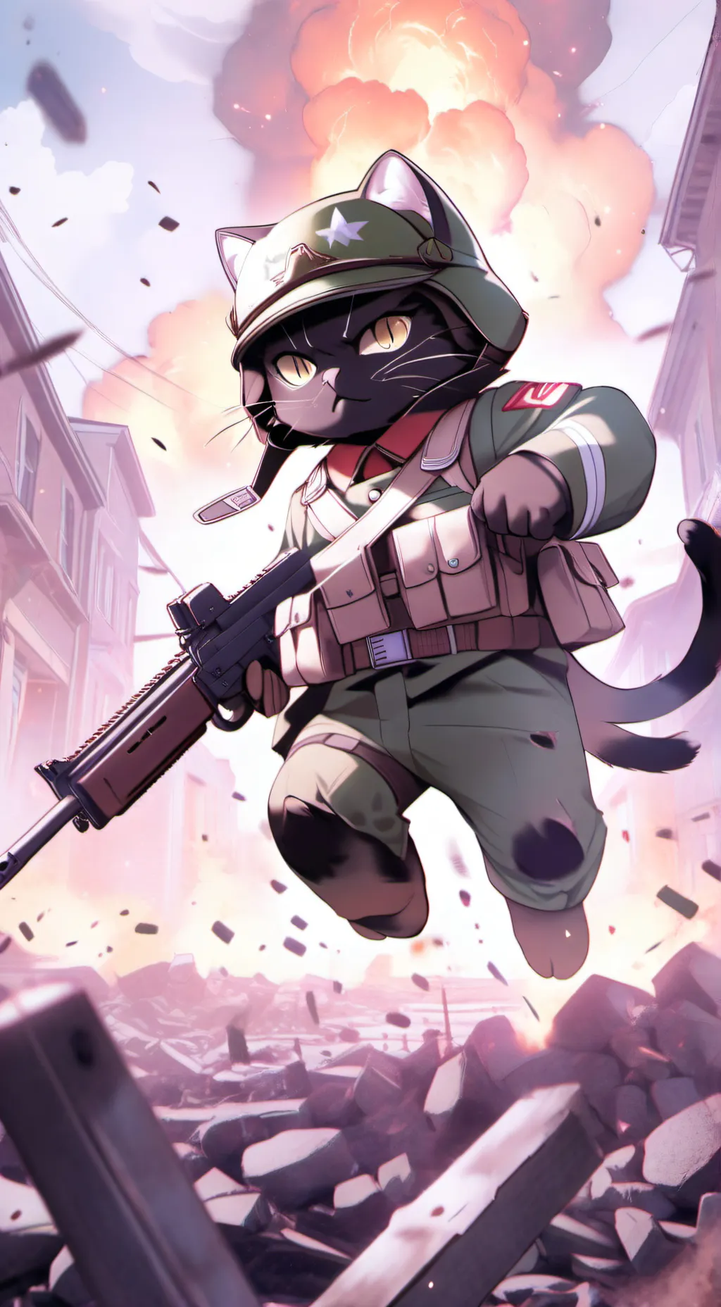 ai character: cat #1 background