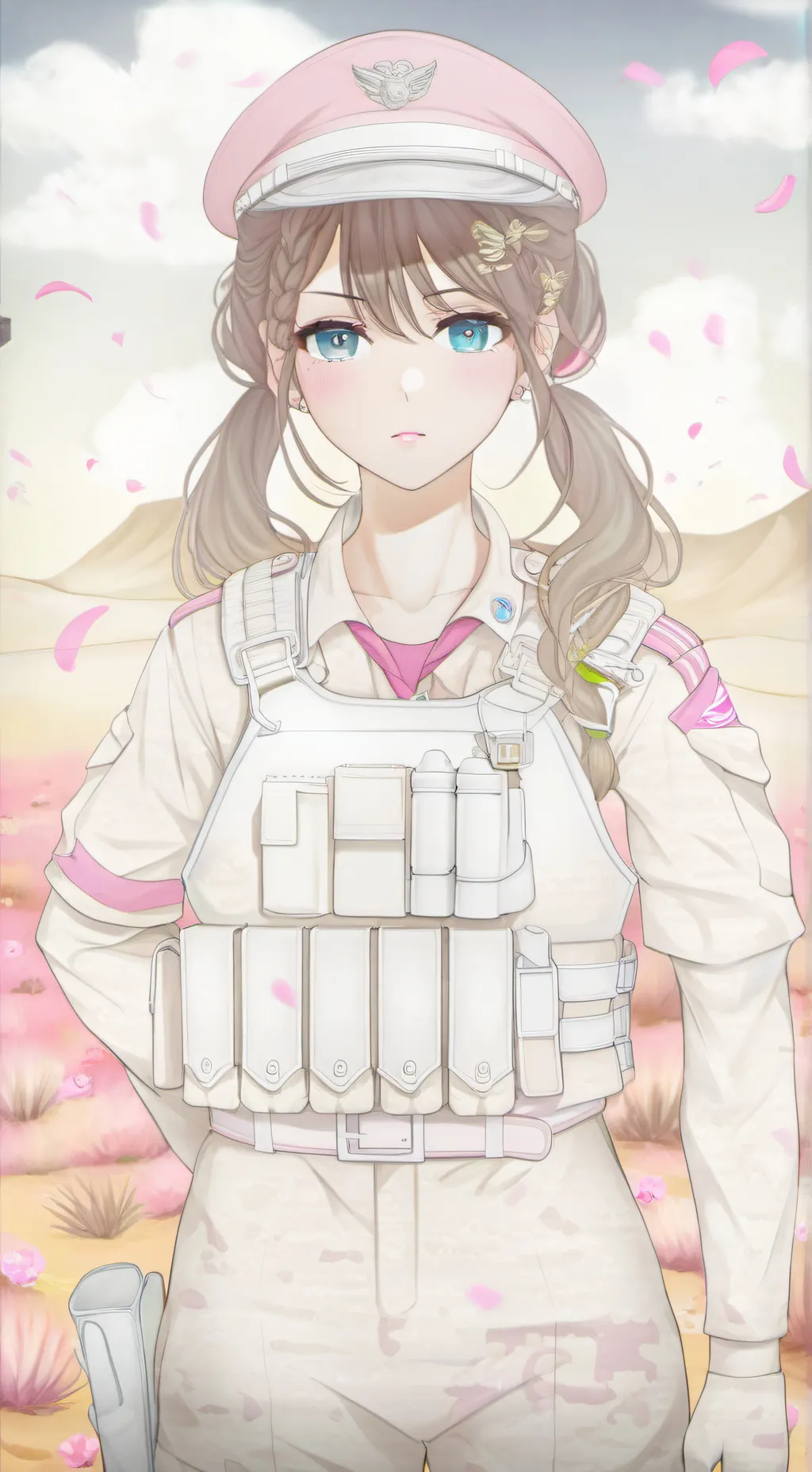 ai character: girl apocalypse  background