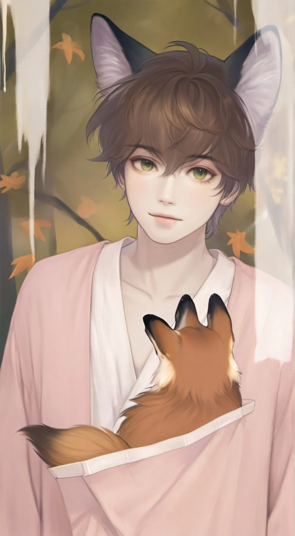 ai character: Autumn 🍂 🥮  background