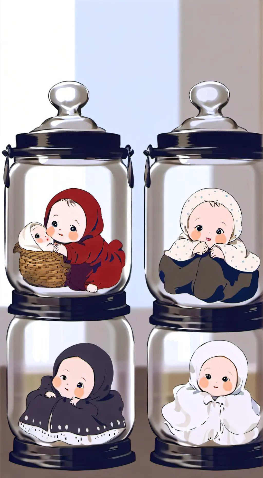 ai character: lia mili lini y li background