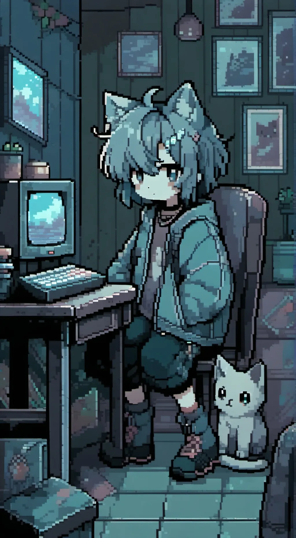 ai character: ☆Fourx bfdi☆{4x} background