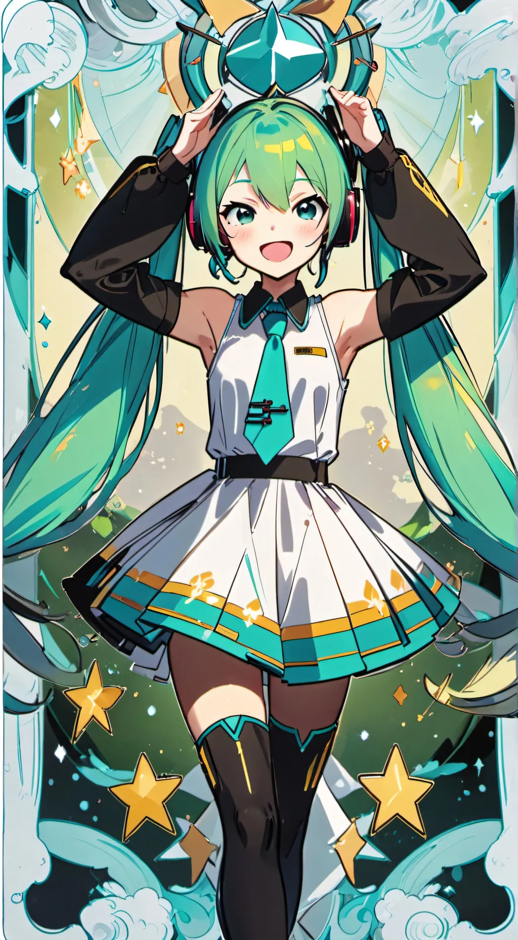 ai character: miku background