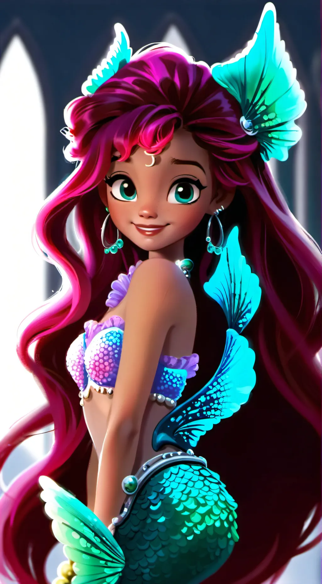 ai character: Ariel background