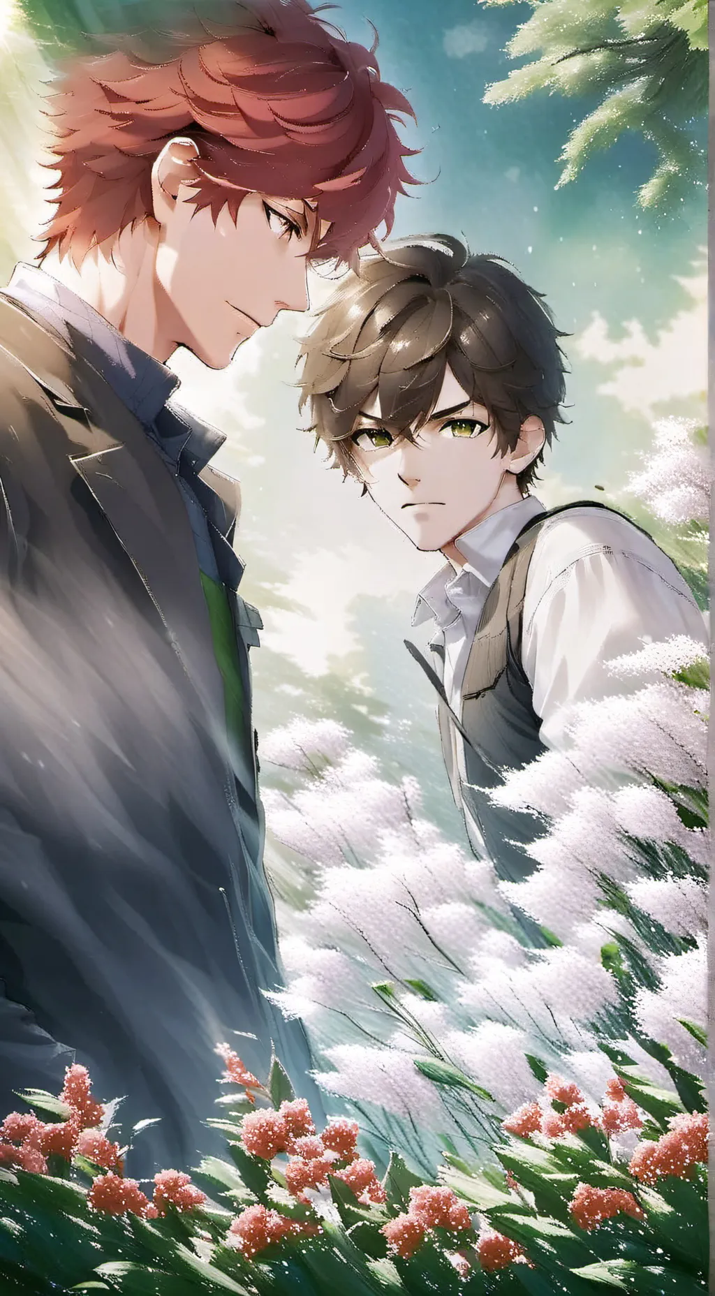 ai character: Luka e João  background