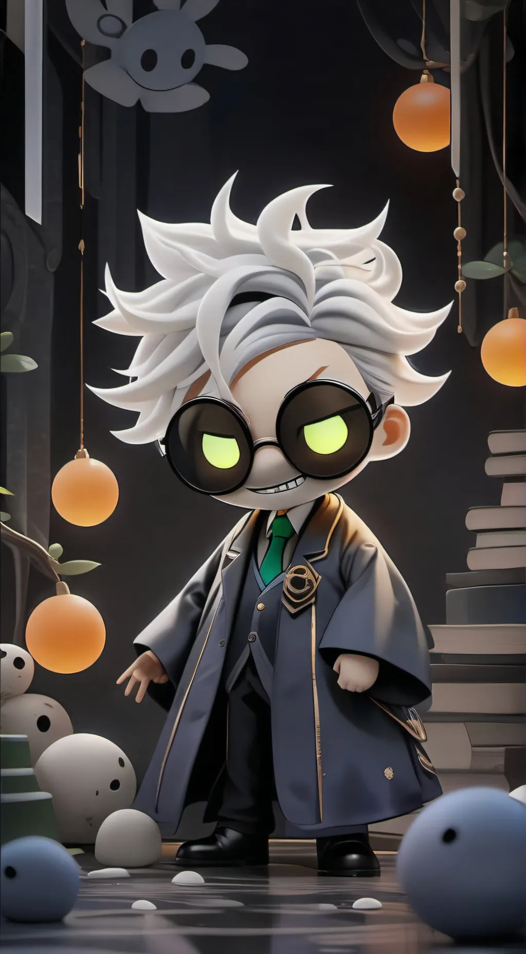 ai character: dw Christmas background