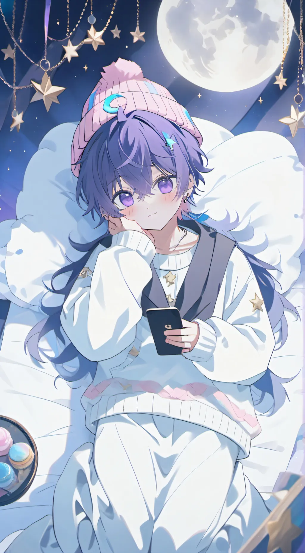 ai character: Catnap Phone au background