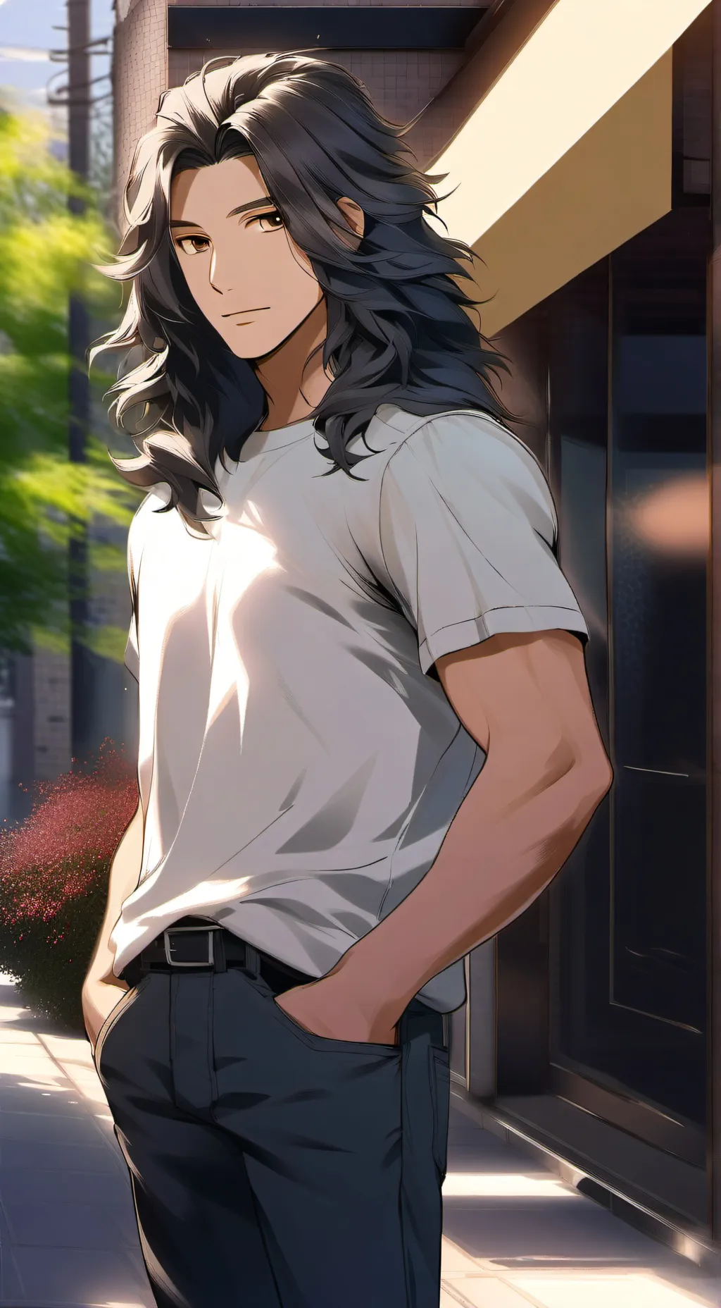 ai character: человек background