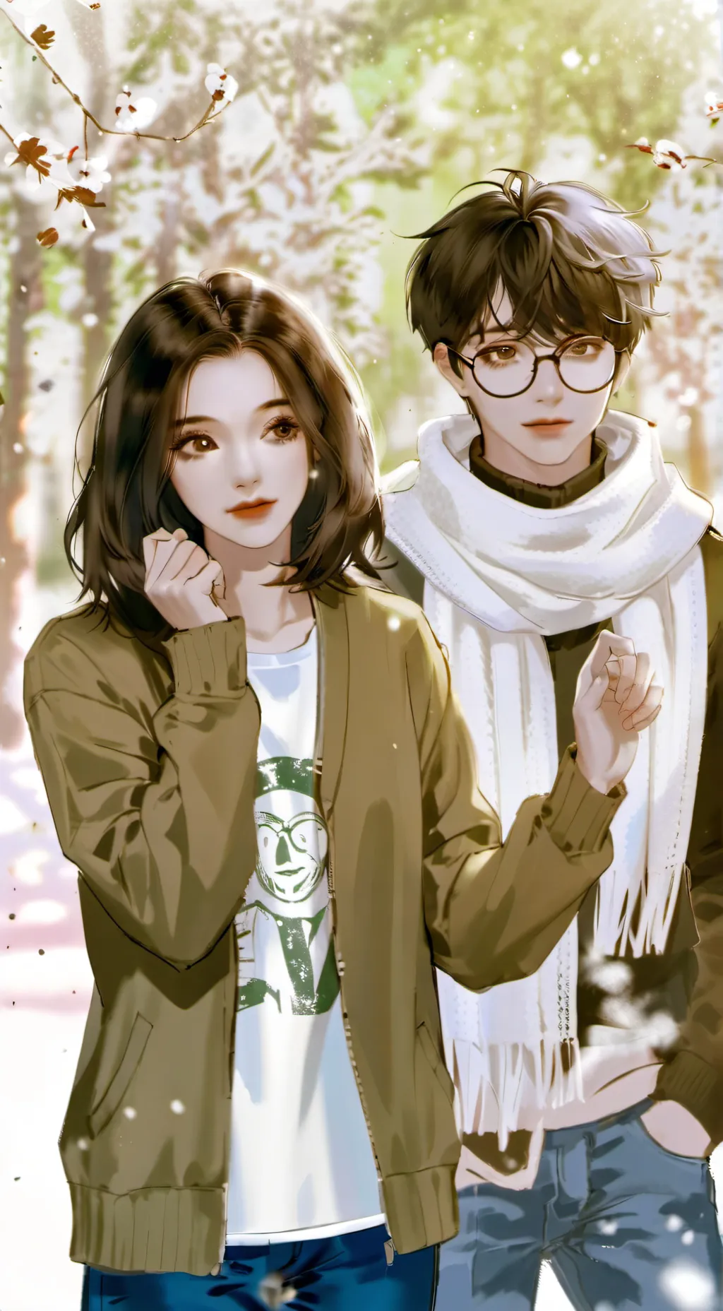 ai character: love story background