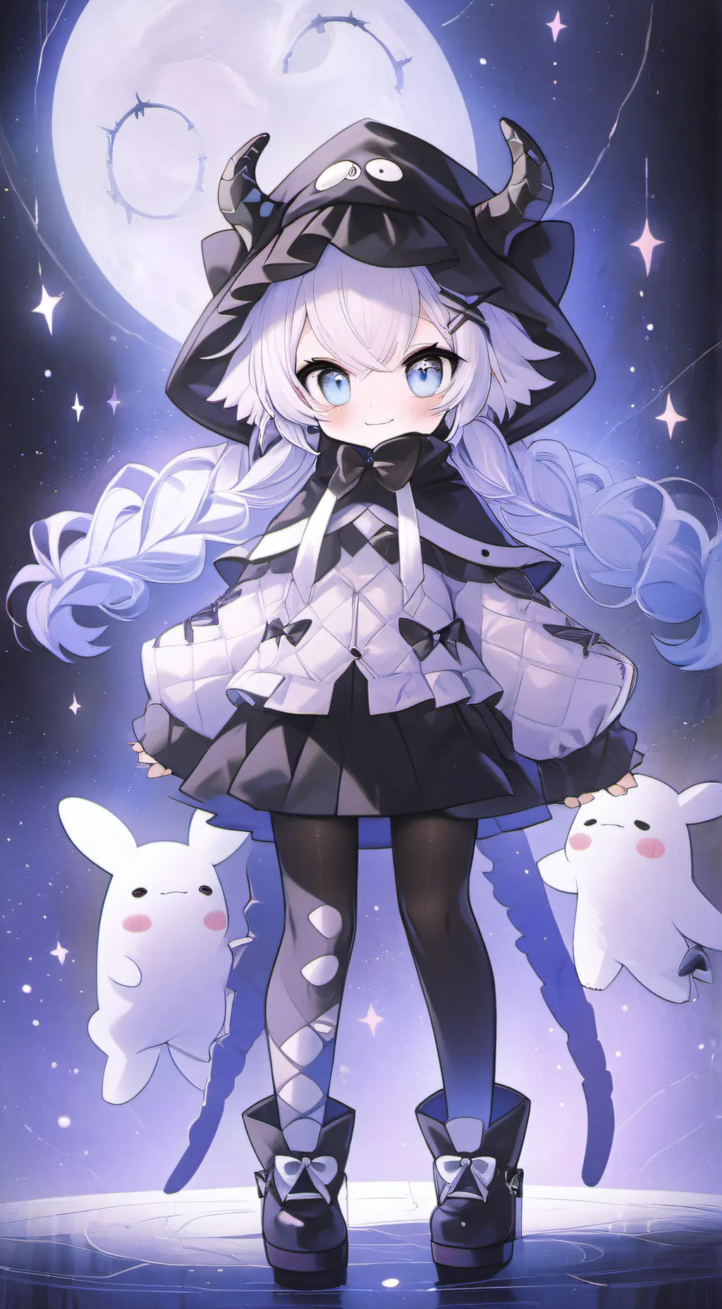 ai character: Lunaria background