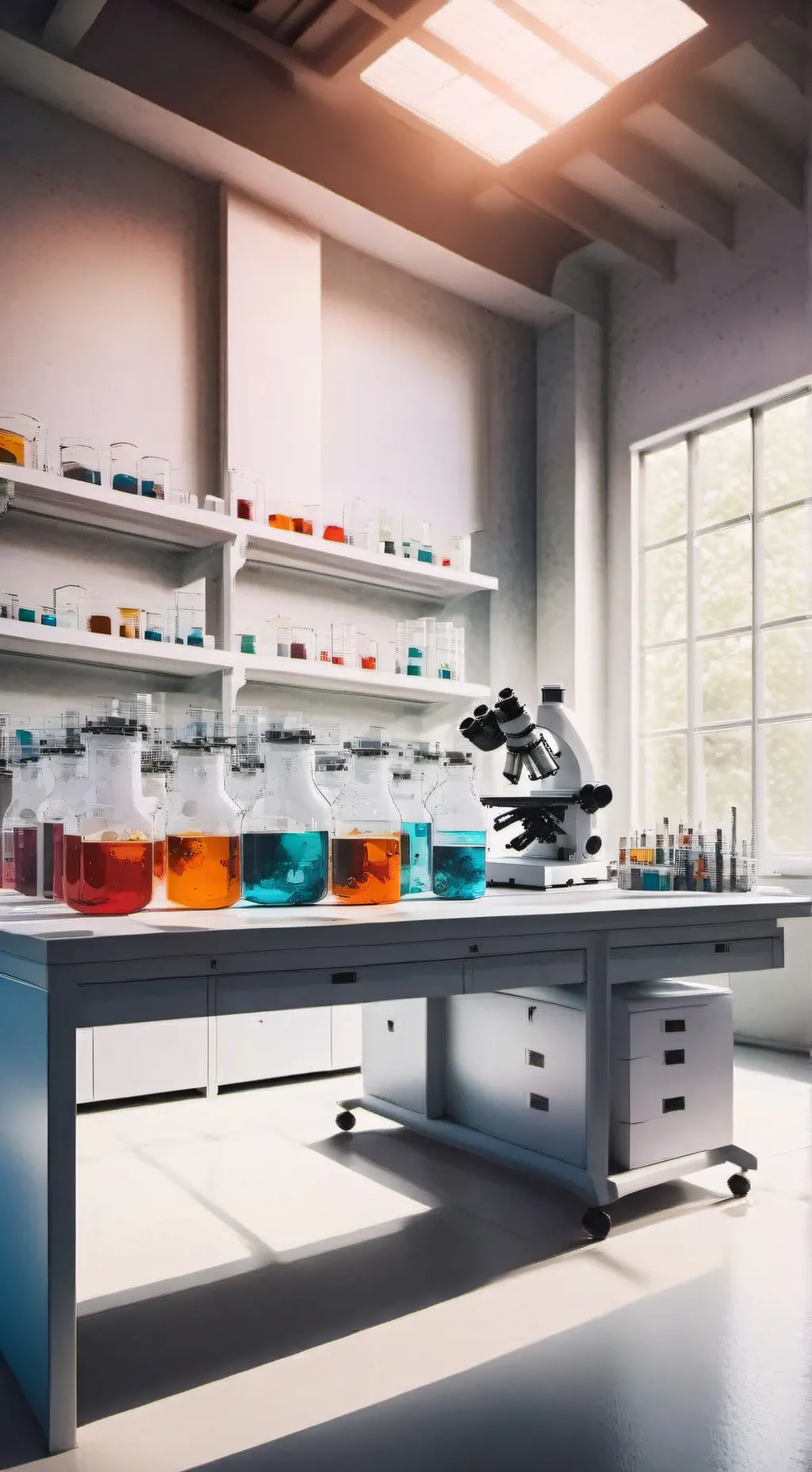 ai character: The lab background