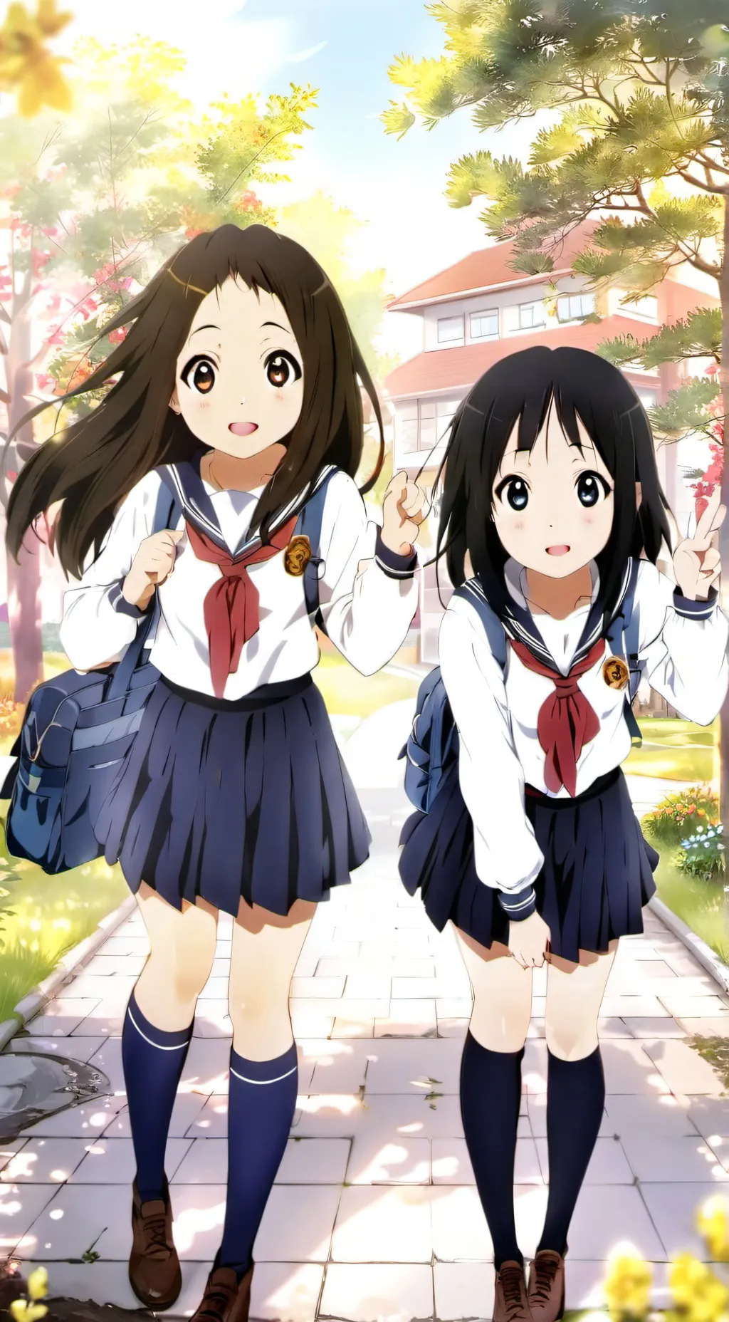 ai character: Laura y Mia background