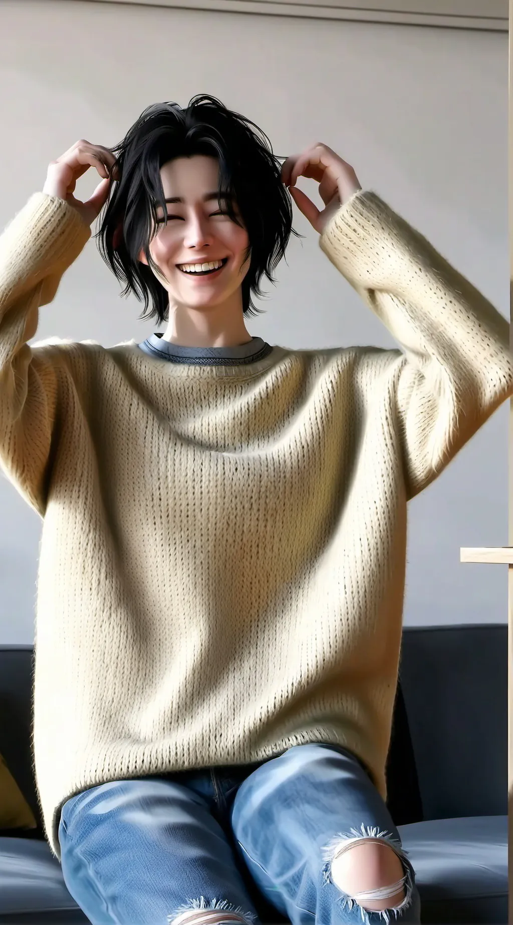 ai character: yes I love you too background