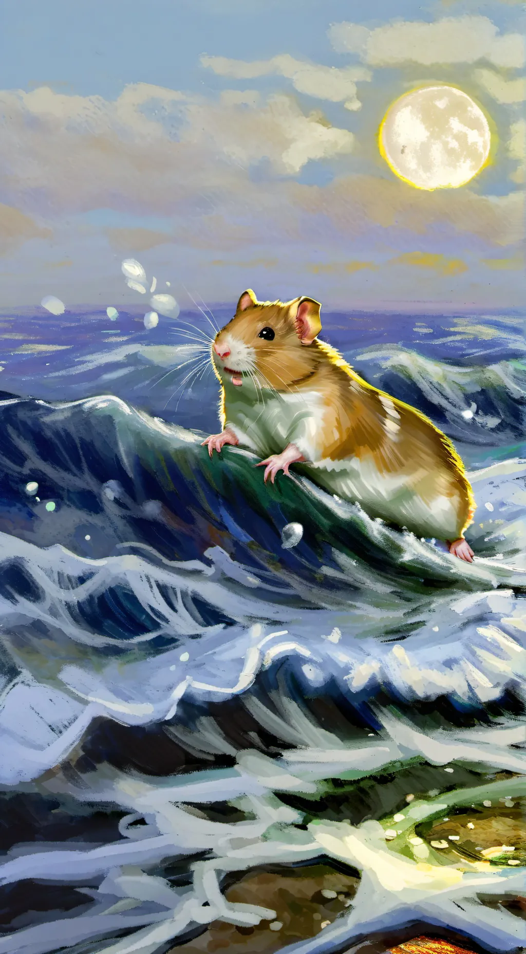 ai character: Fight for food background