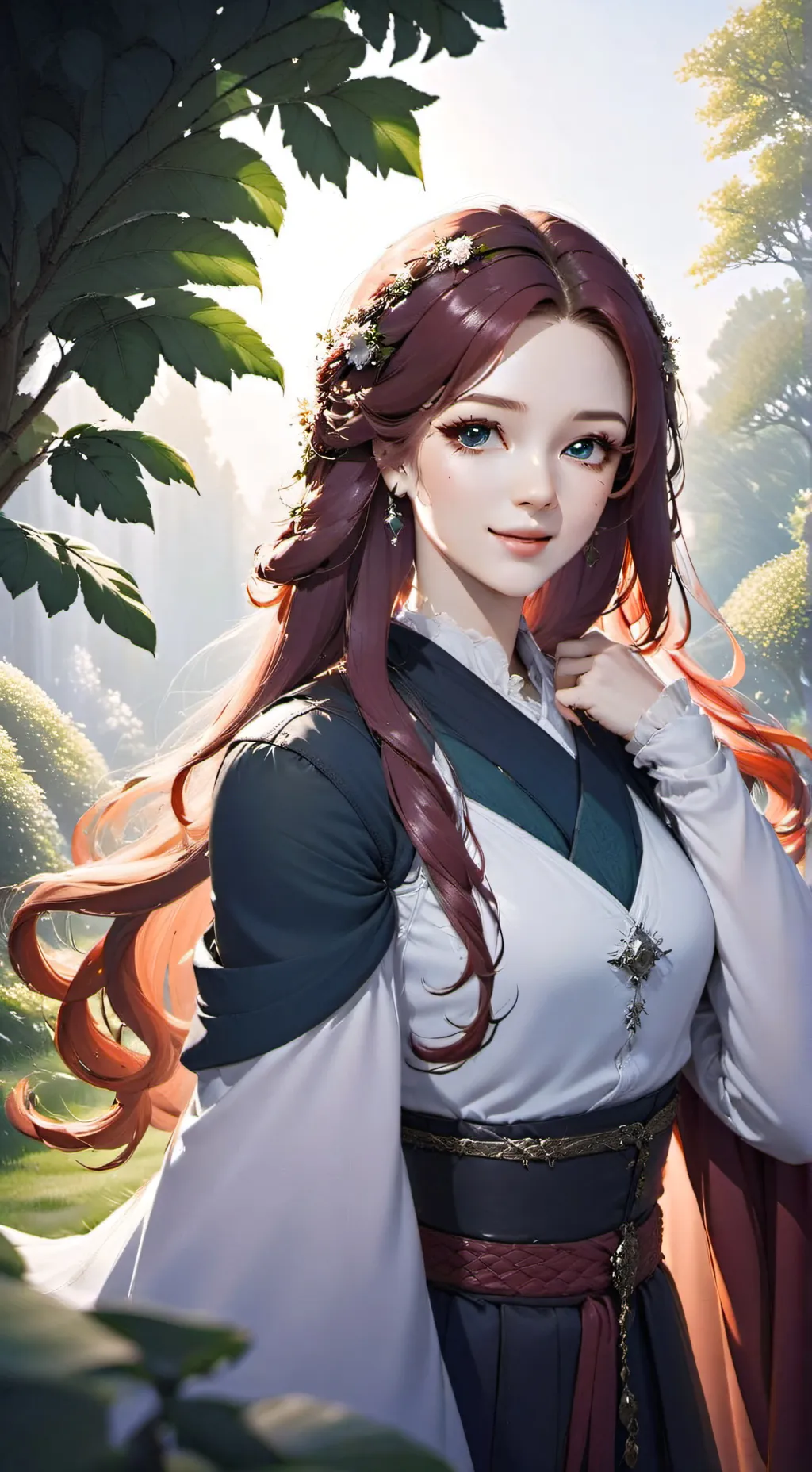 ai character: Alexandra  background