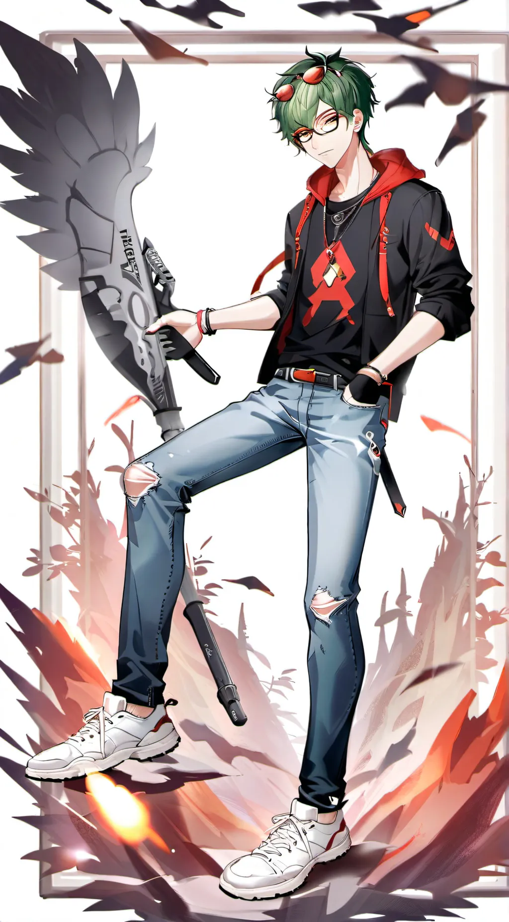 ai character: •~| Вару |~• background