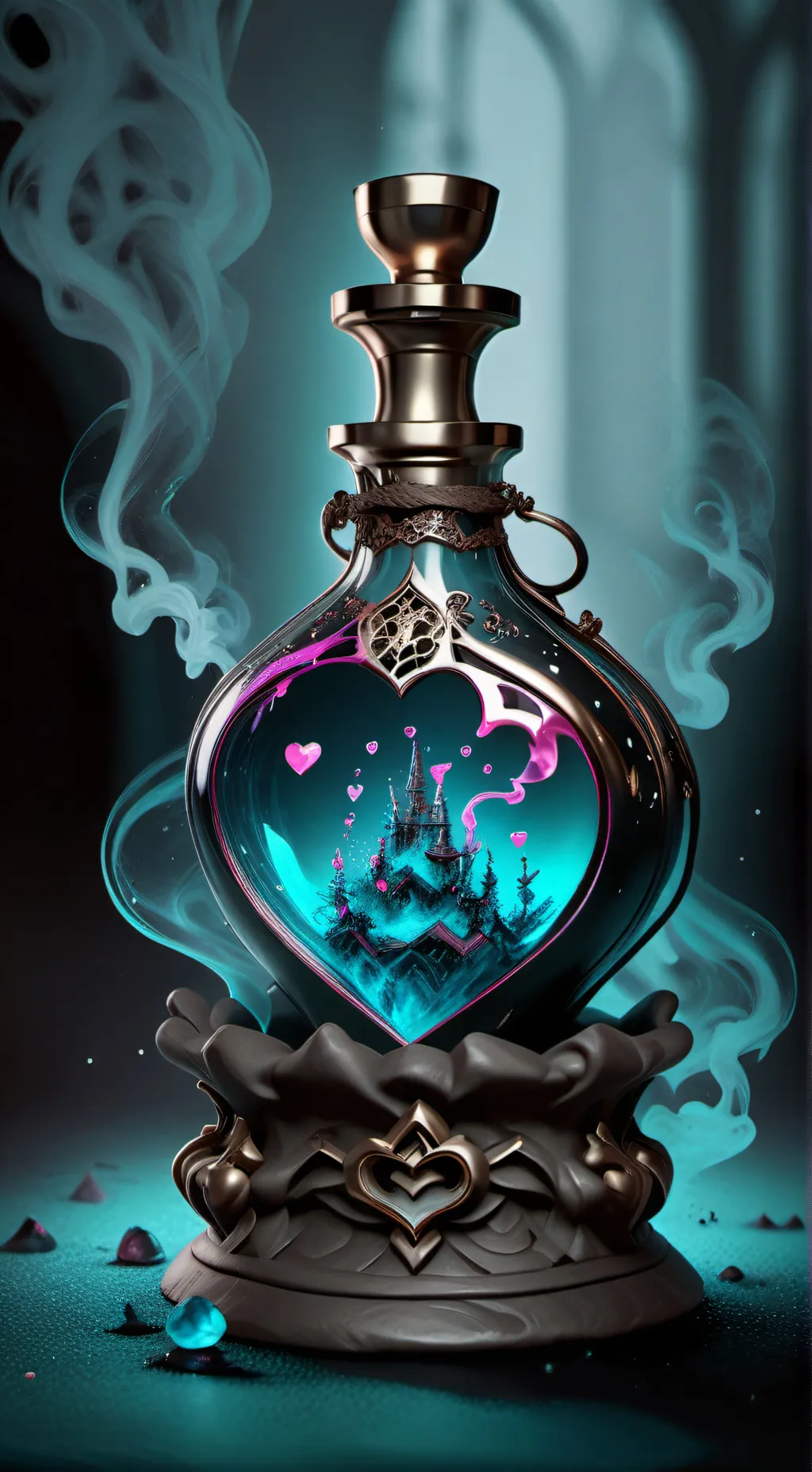 ai character: mha love potion background