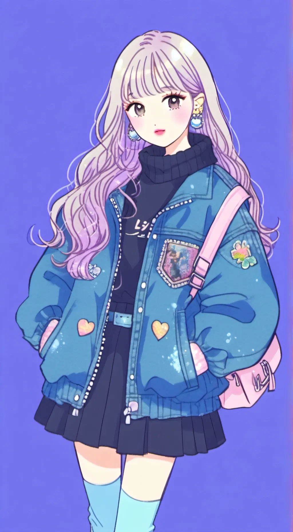 ai character: blackpink background