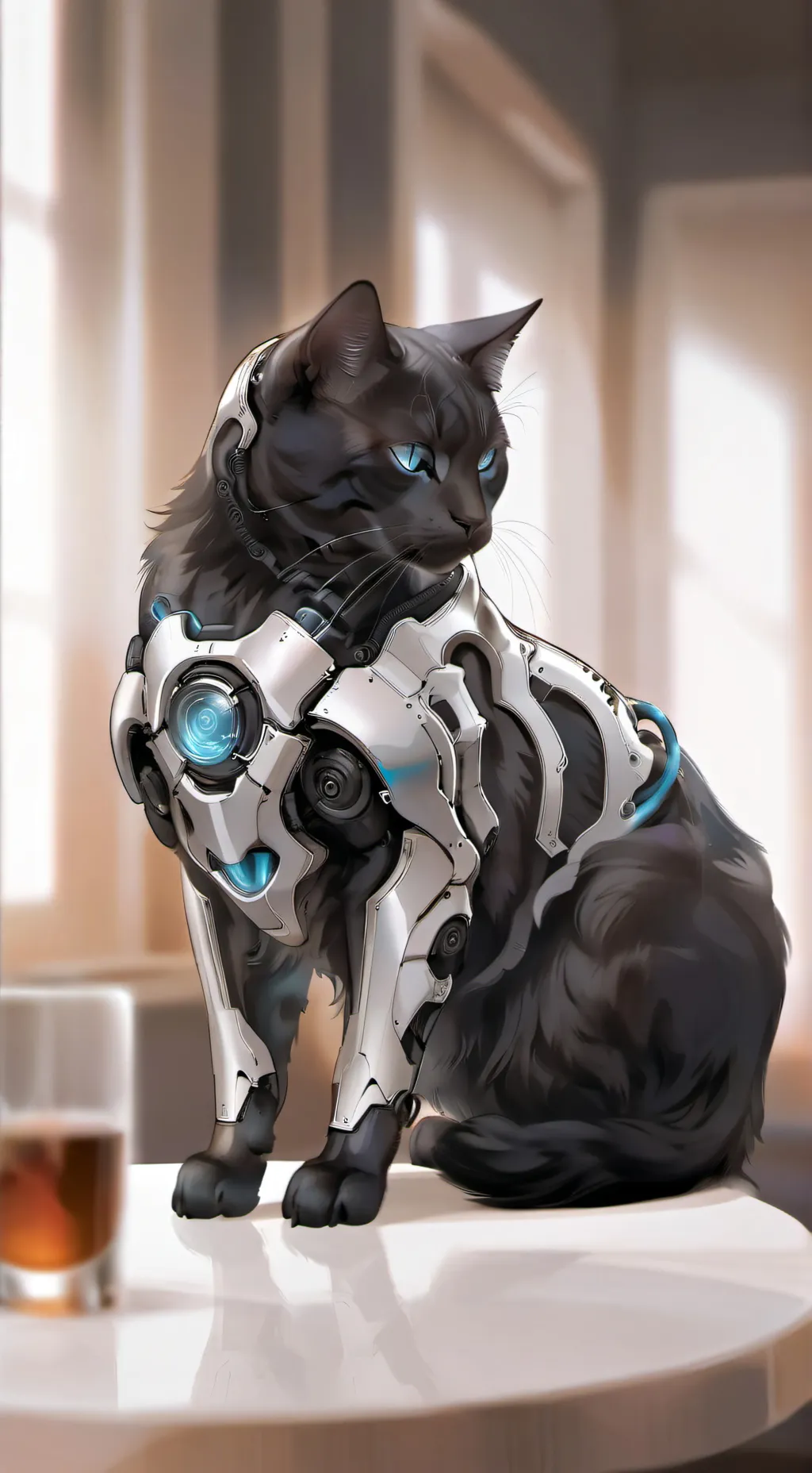 ai character: the cat stars background