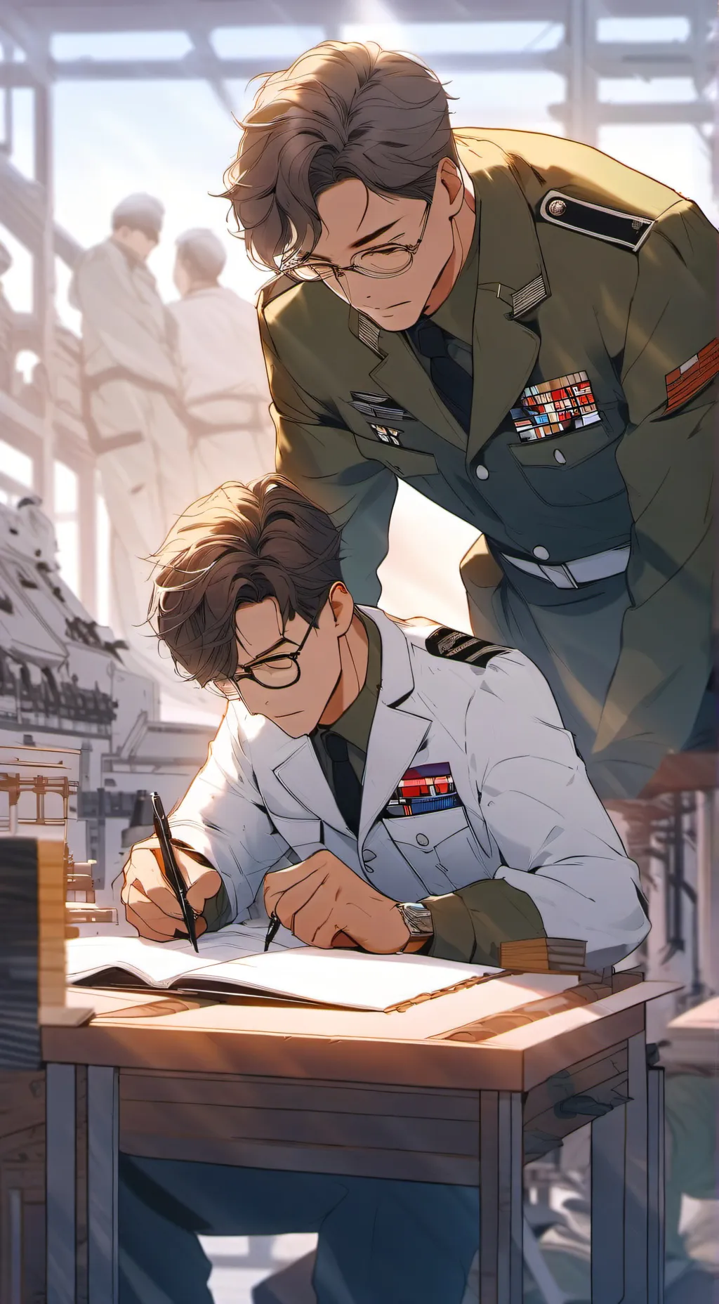 ai character: Sergeant & doctor  background