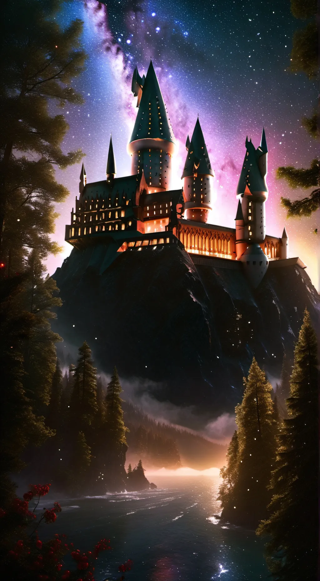 ai character: Hogwarts  background