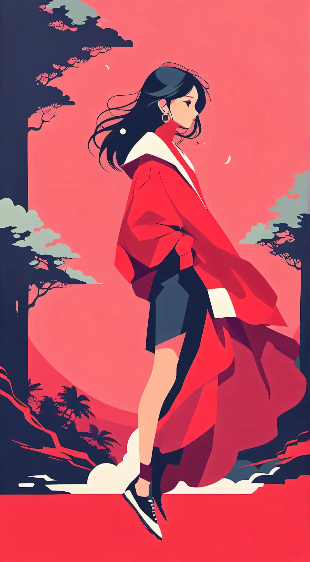 ai character: Colors race background