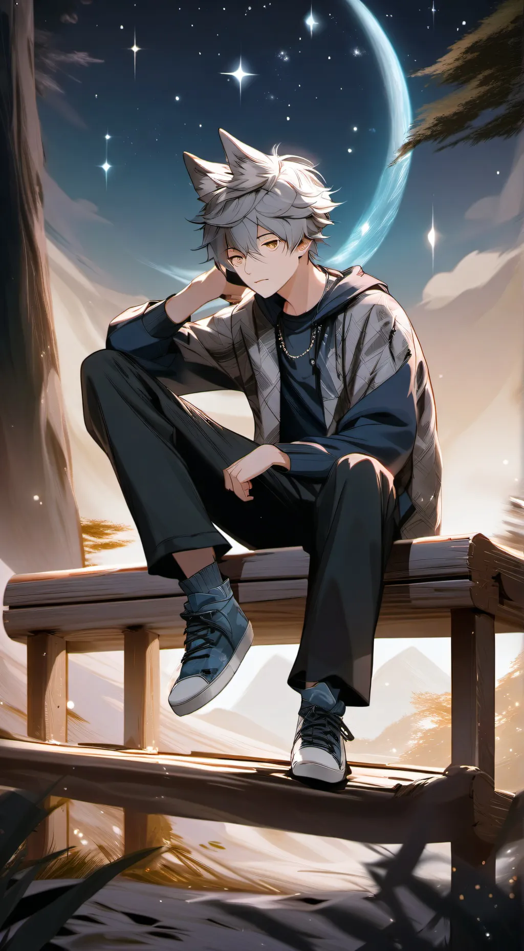 ai character: Mark background