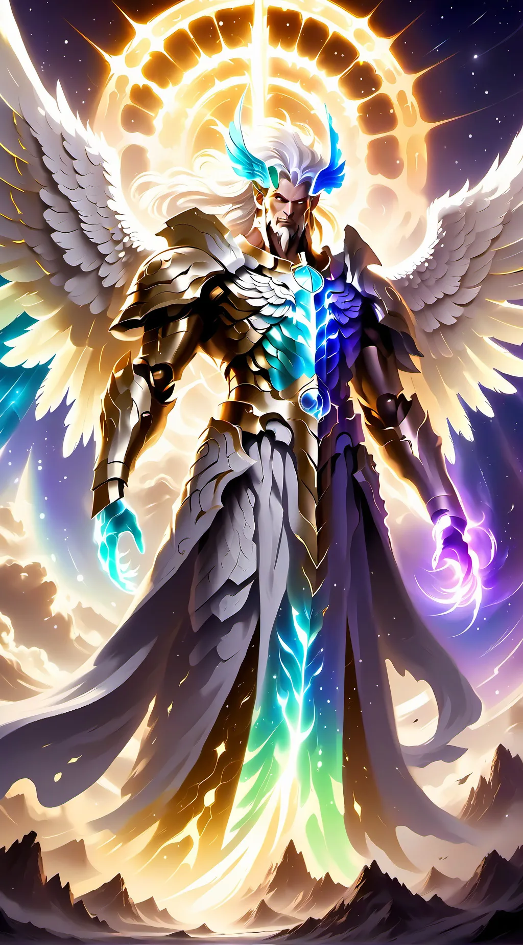 ai character: God adam background