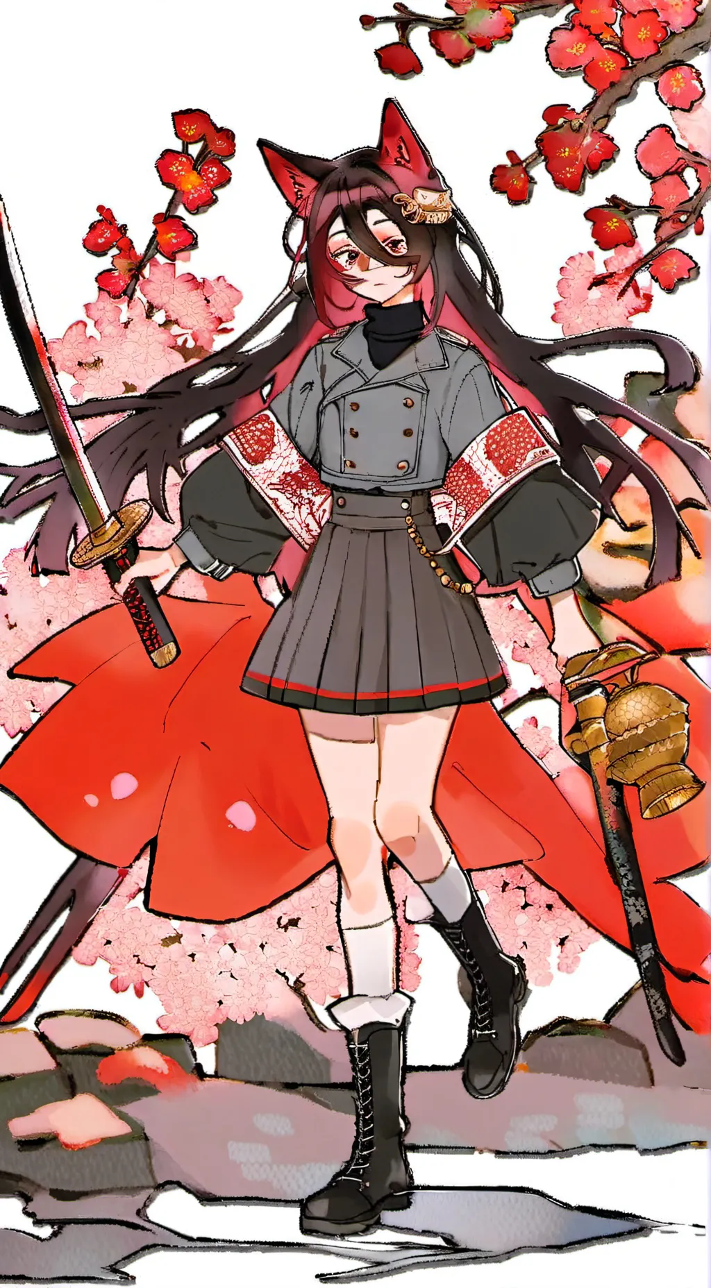 ai character: сакура background