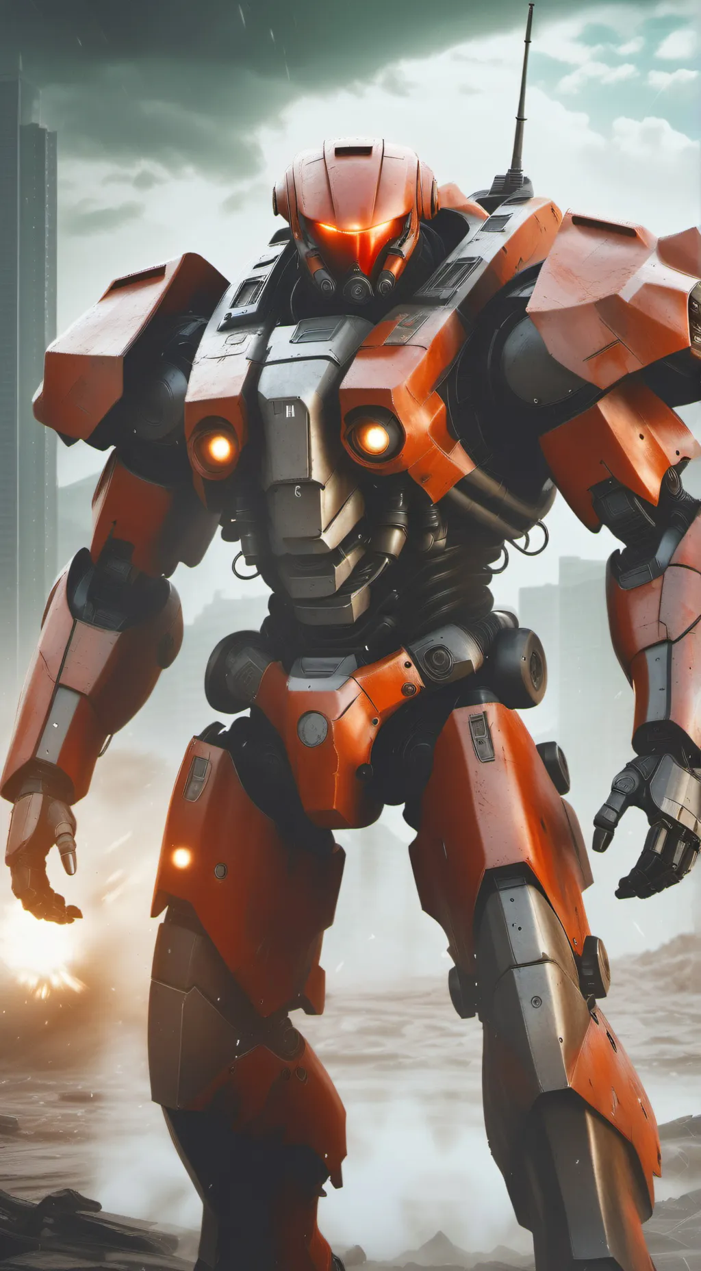 ai character: Extreme clanker background