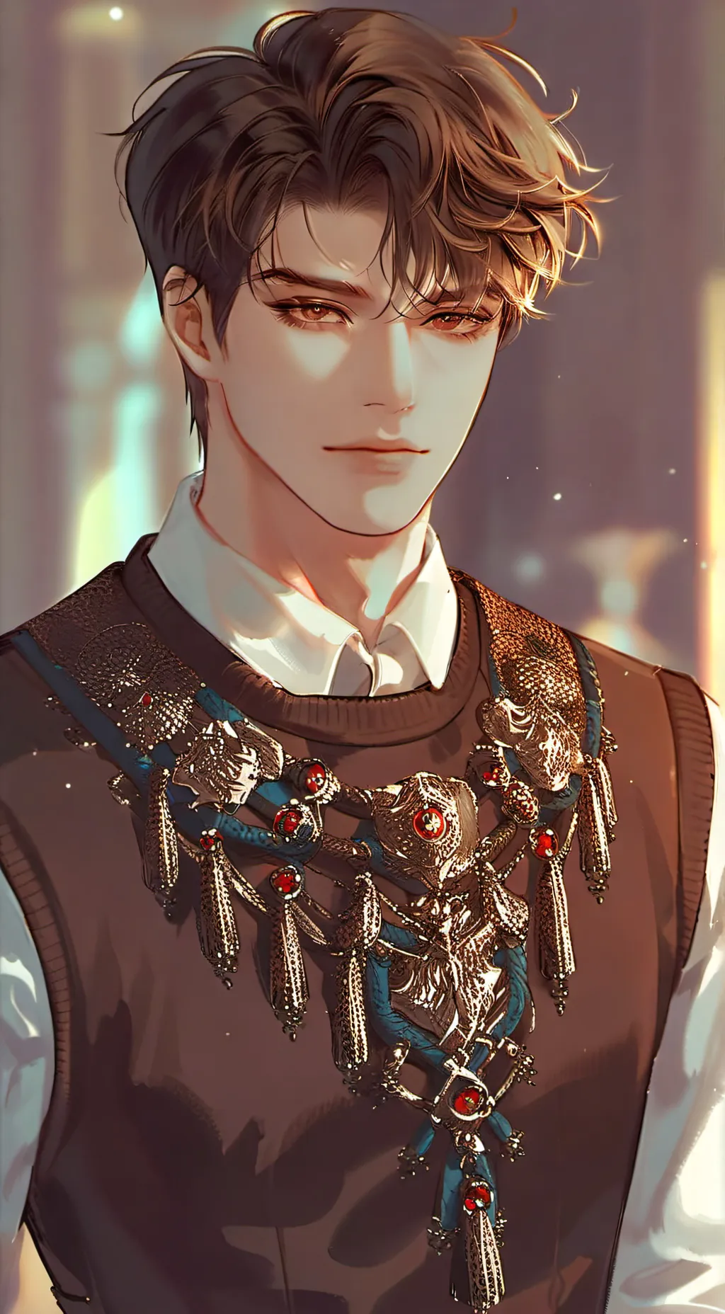 ai character: Leon💞🦭 background