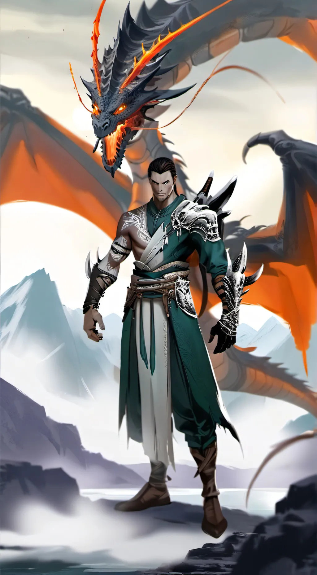 ai character: they've trash grud background