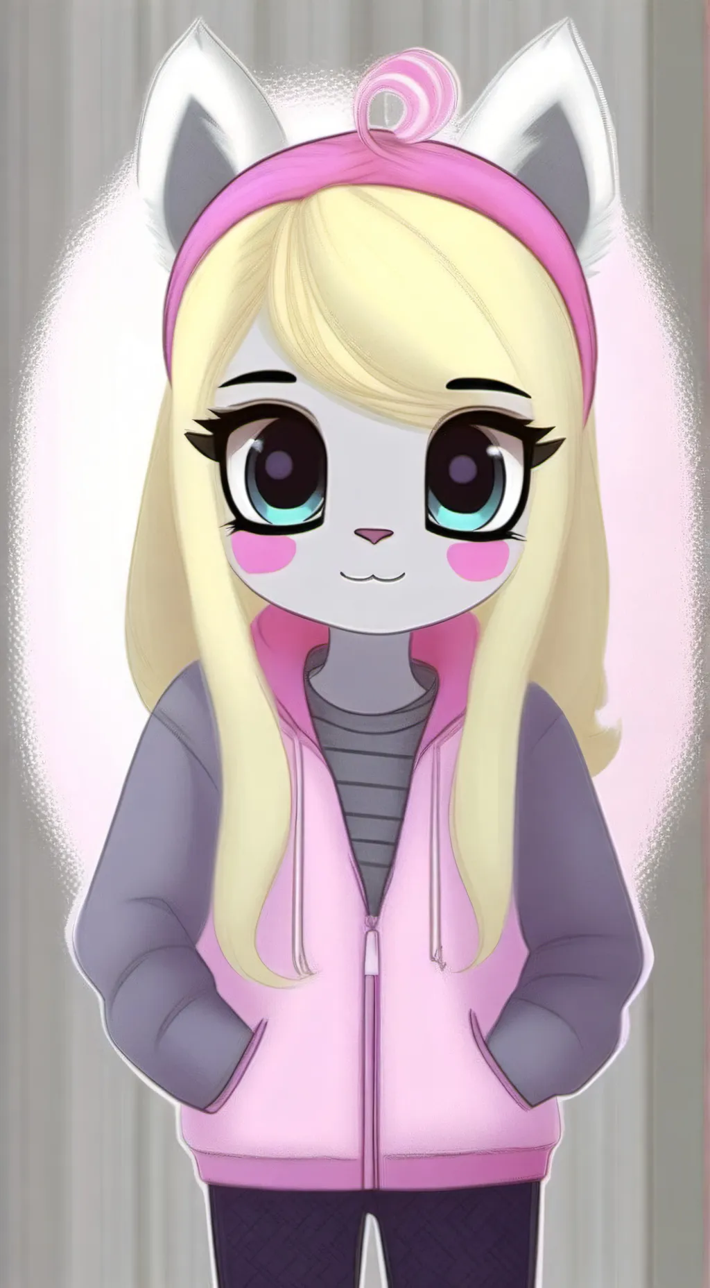 ai character: sweet girl  background