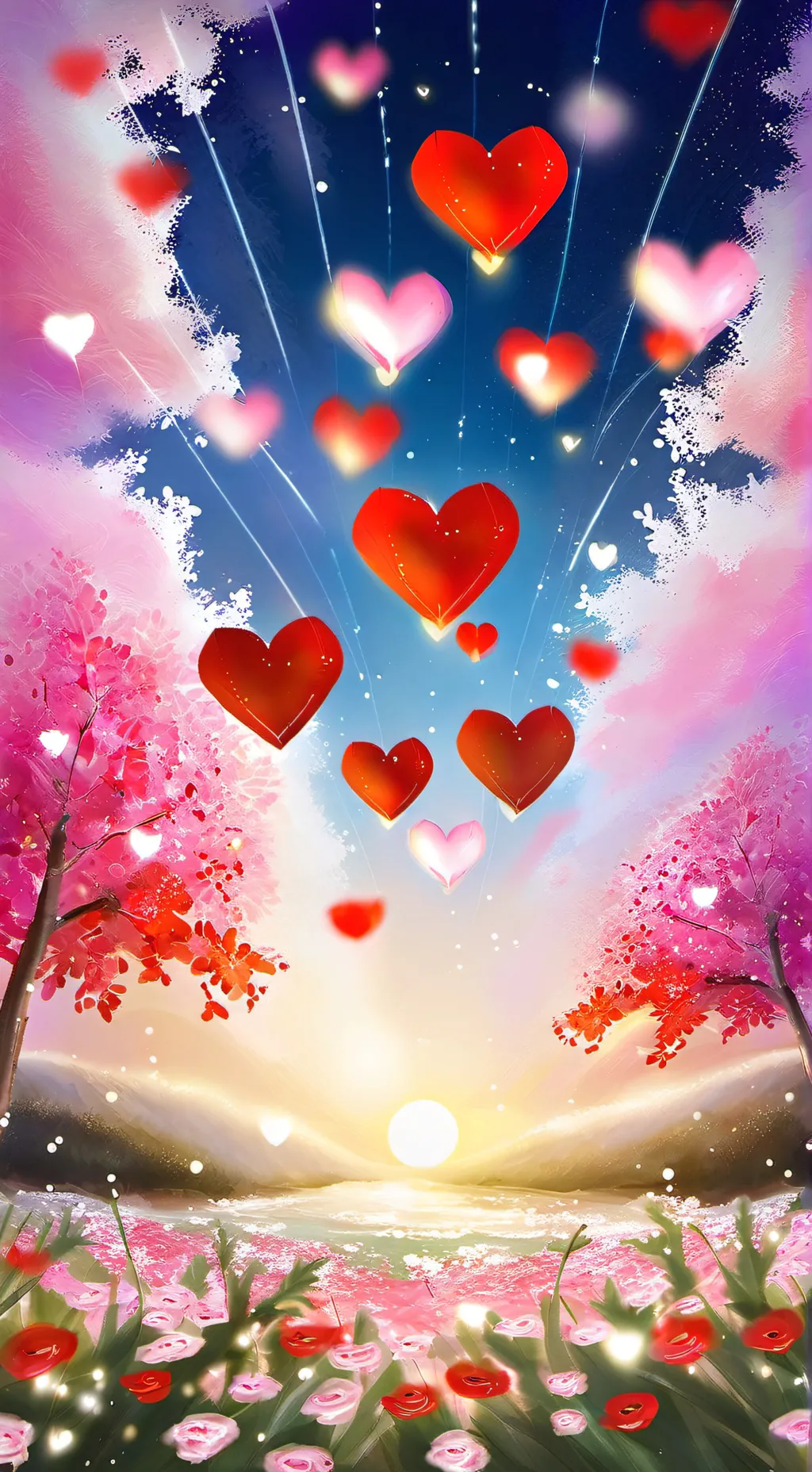 ai character: Valentine’s Day  background