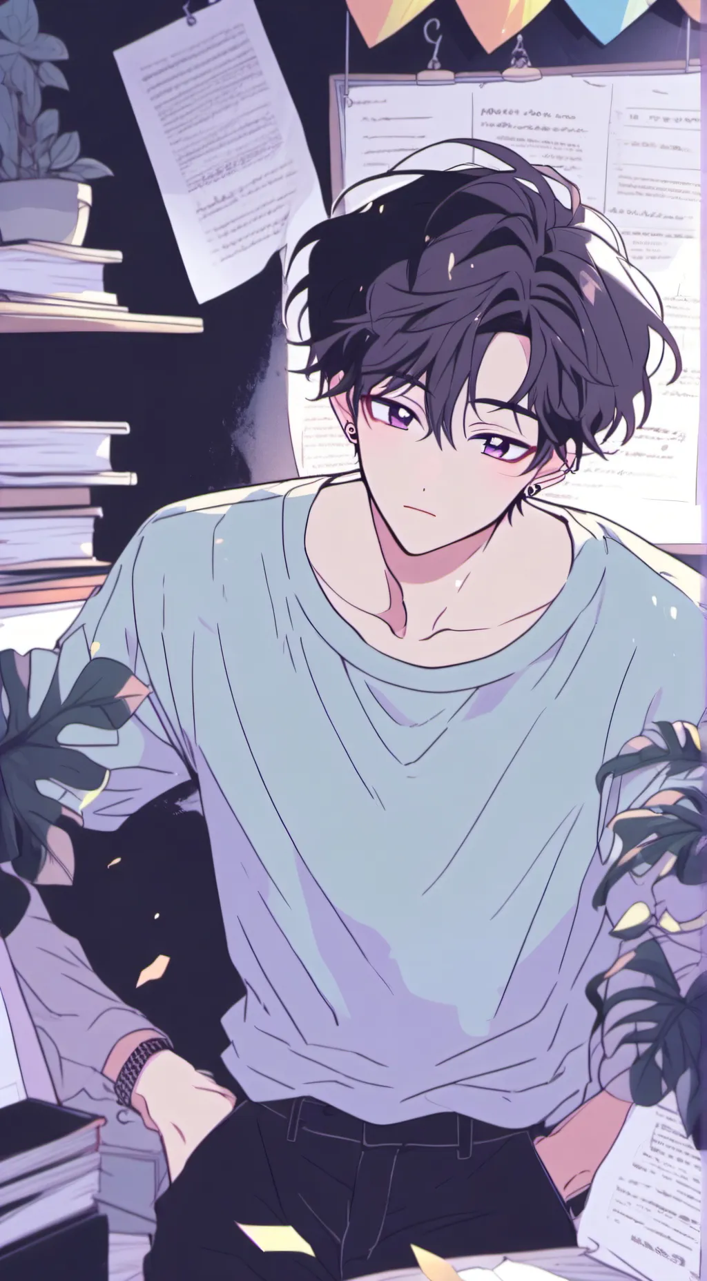 ai character: Blazin' Beta Male background