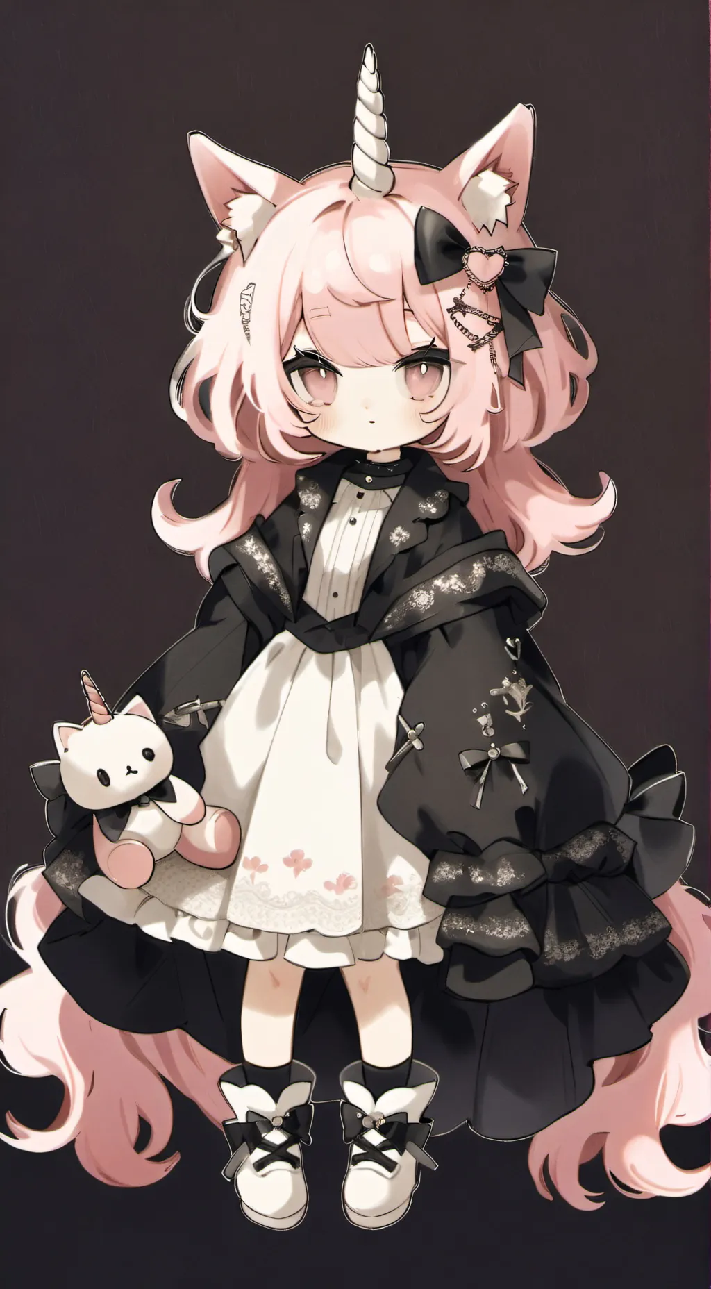 ai character: 𝚔𝚒𝚝𝚝𝚢 (darkness)  background