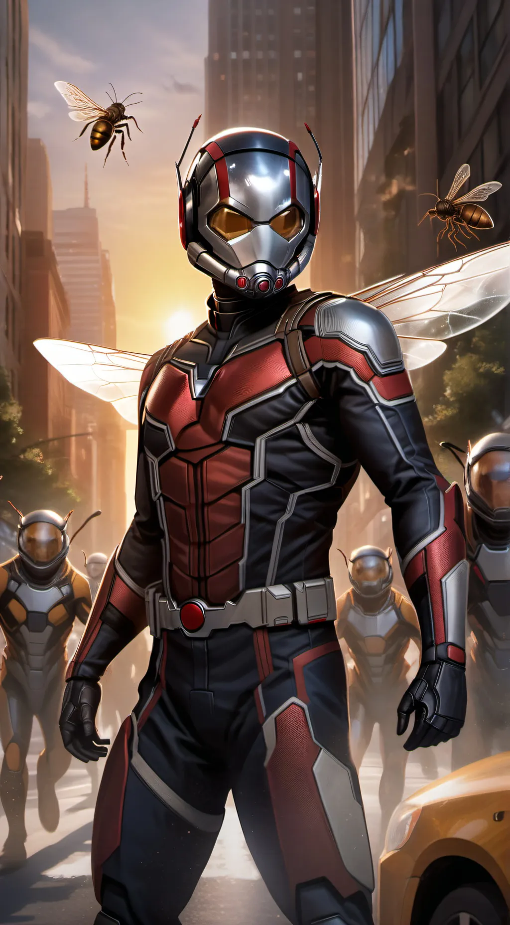ai character: Ant-Man Avengers  background
