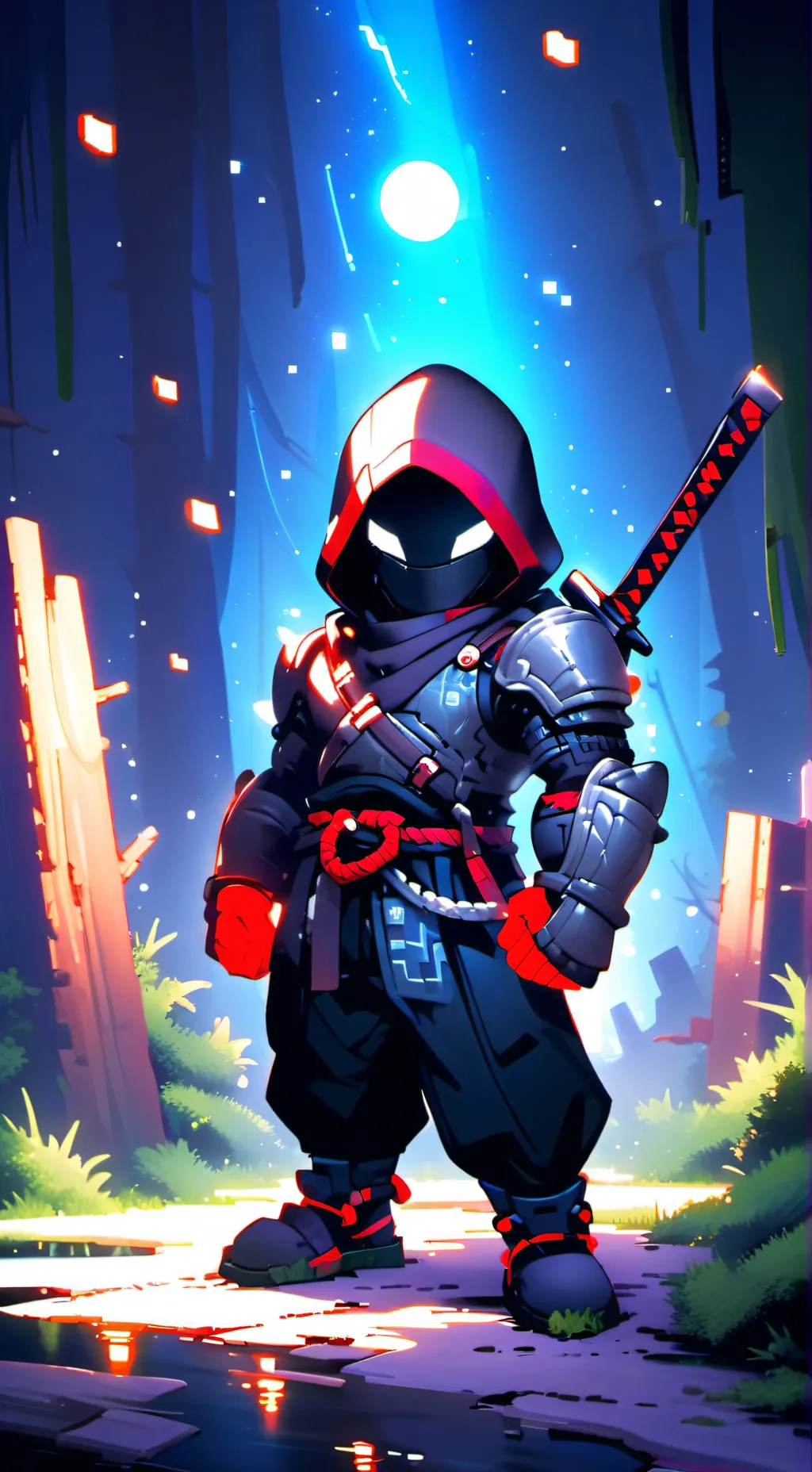 ai character: Ninja dean background