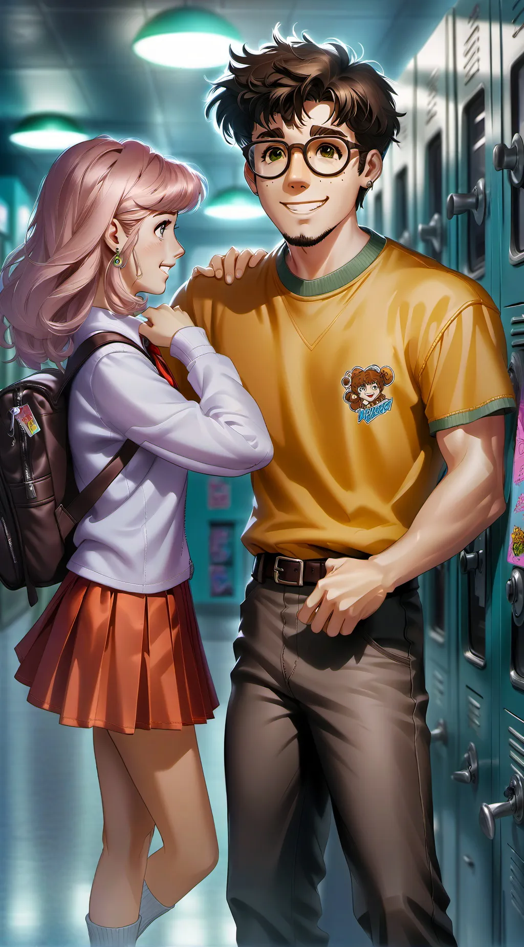 ai character: saved by the bell  background