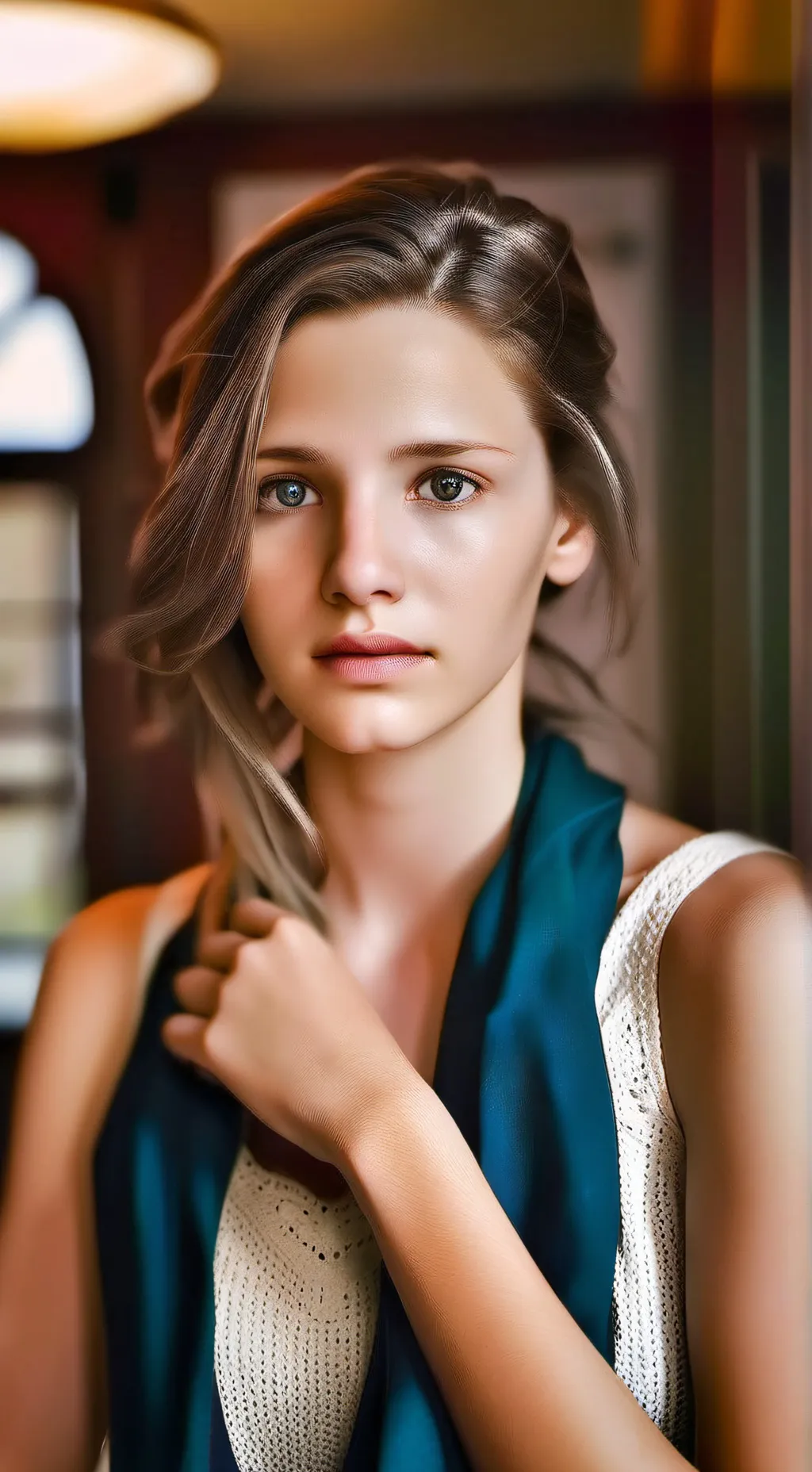 ai character: Alicia Monte Rey  background