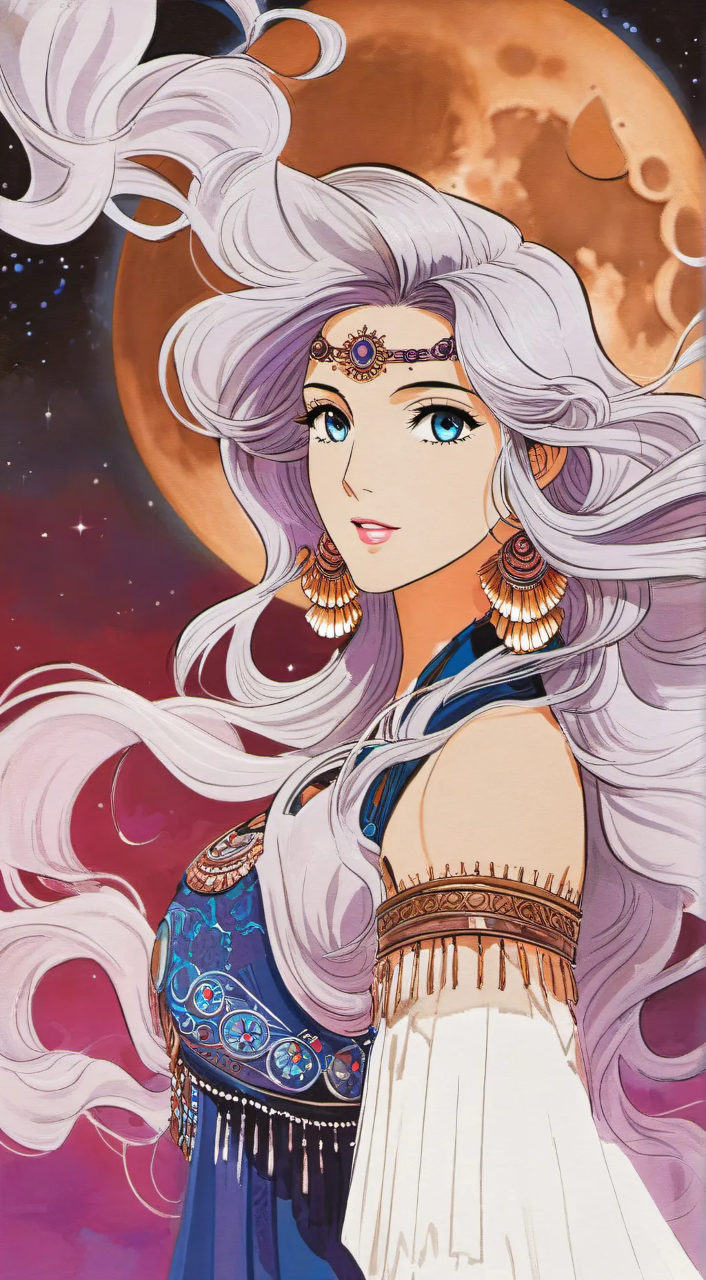 ai character: Lunaria  background