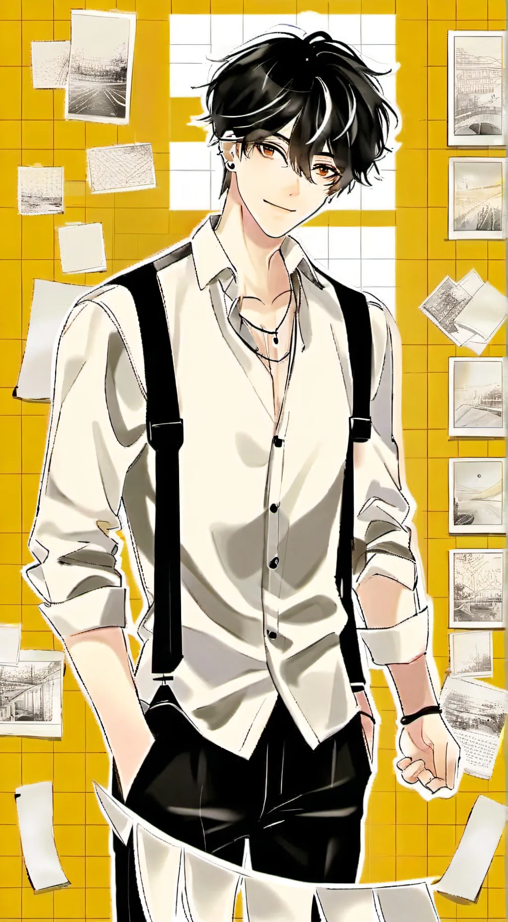 ai character: he likes you background