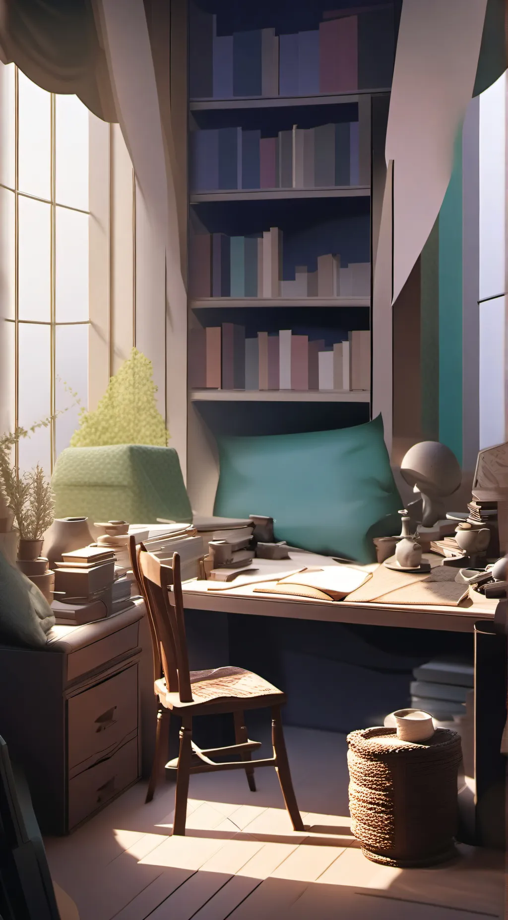 ai character: talking room human background