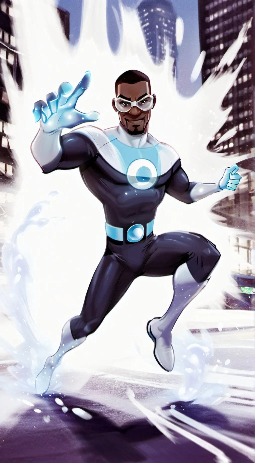 ai character: Frozono background