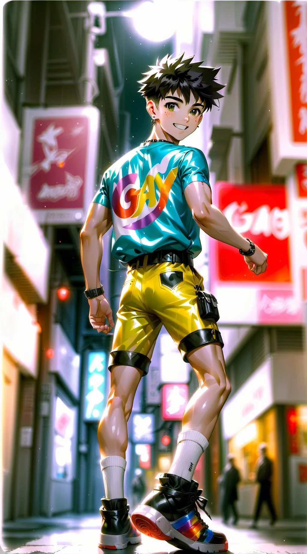 ai character: Yellow Pants  background