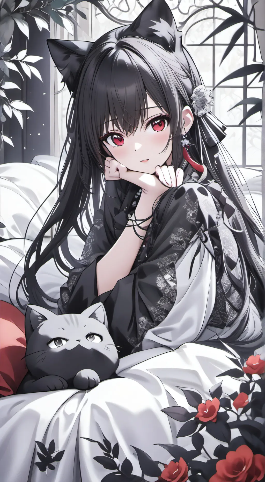 ai character: night background