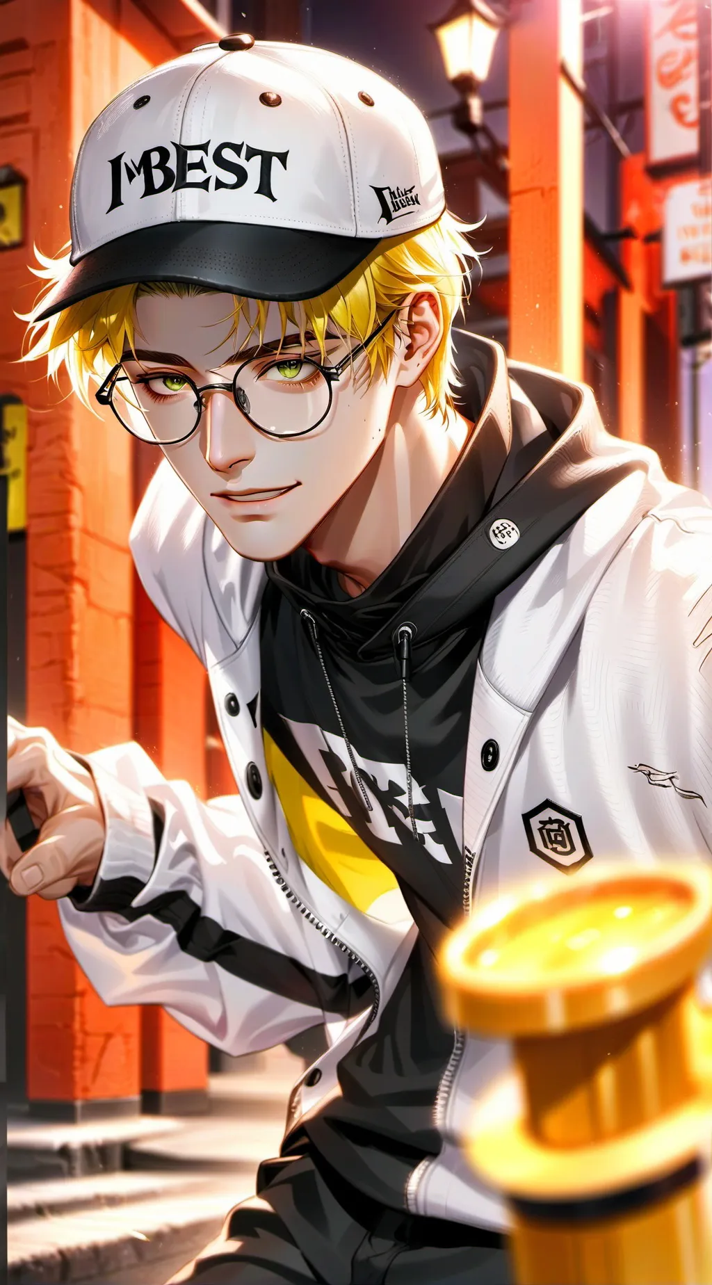 ai character: Рон background