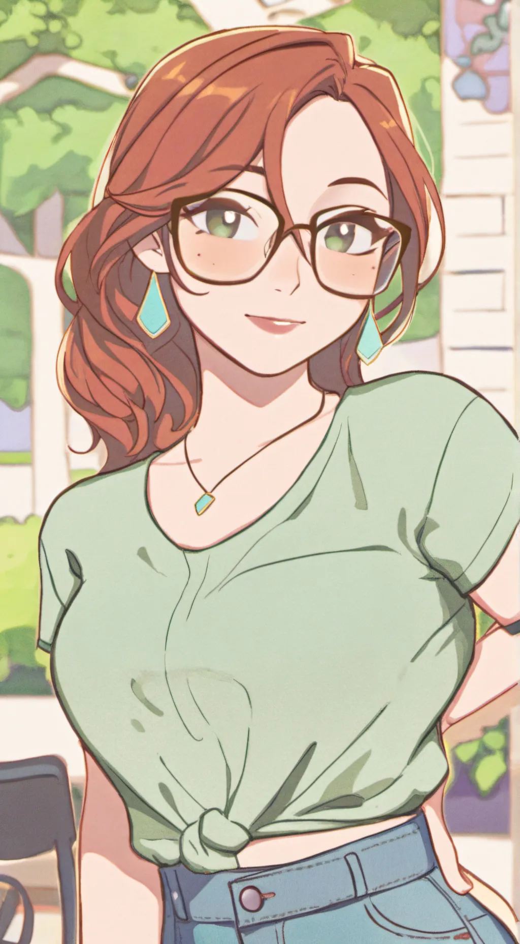 ai character: Melody background