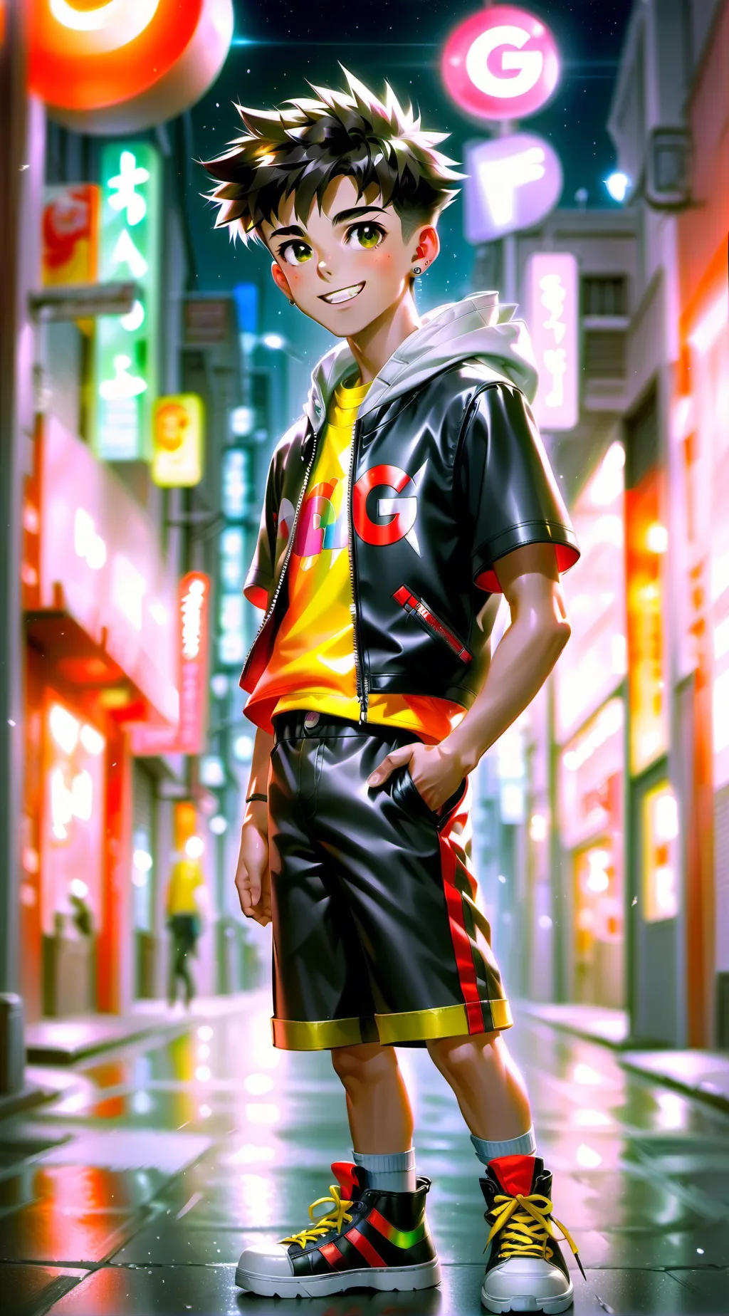 ai character: Hot Pants  background