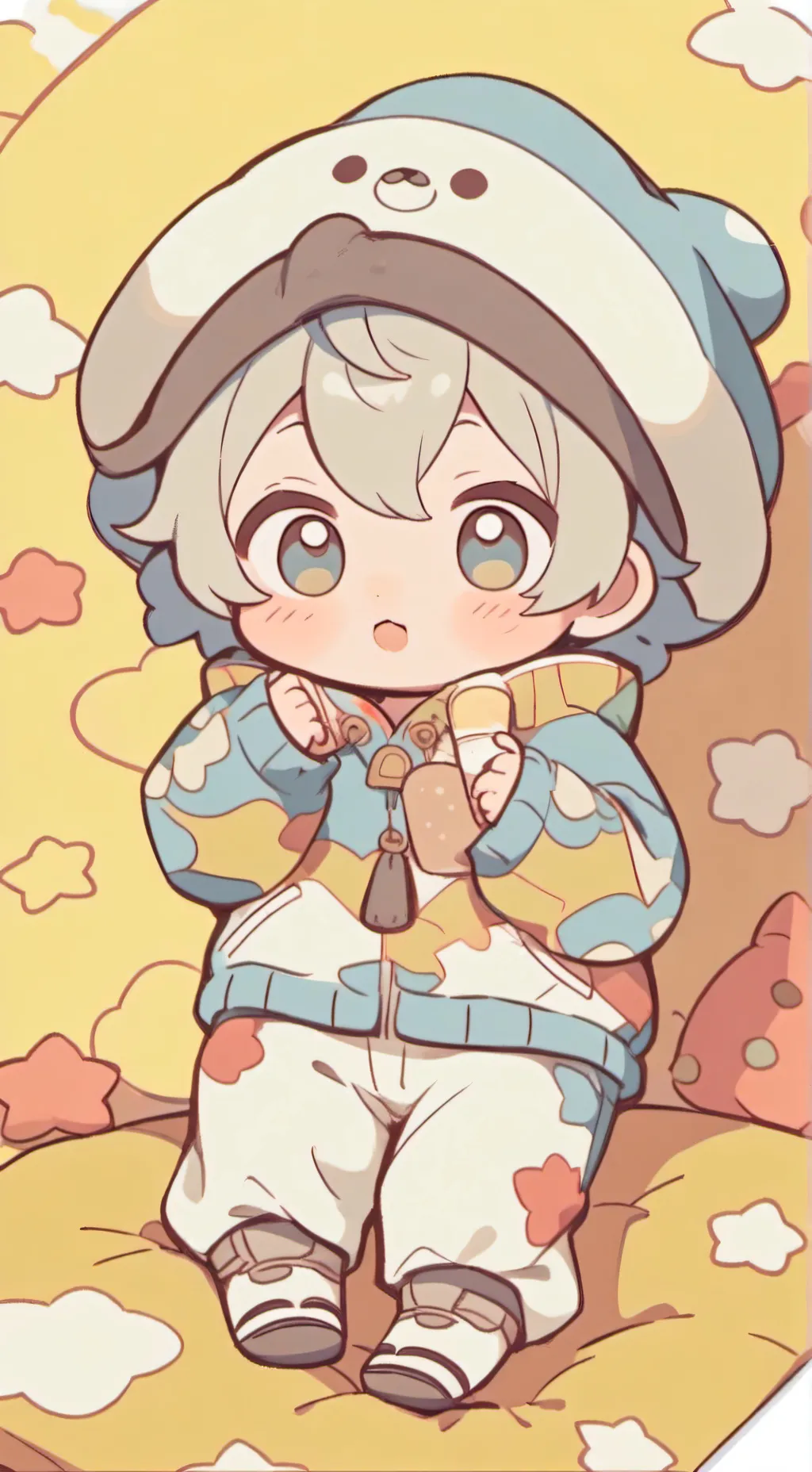 ai character: Bebé juguetón 🦦 background